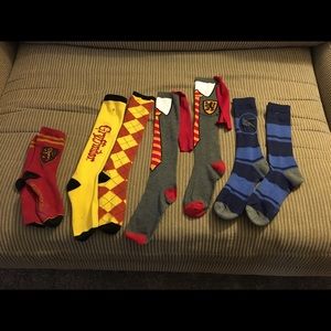 4 Pair Harry Potter Long Socks - S/M